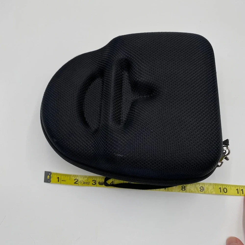 Black Hard Shell Protective Case for Headphones Worktunes Protector Zipper Strap